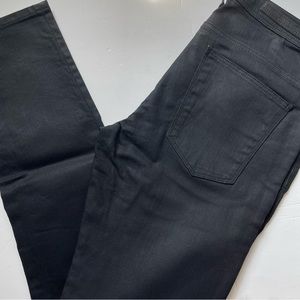 Zara Man Black Tag Men’s Coated Black Jean Pants Size USA 34
